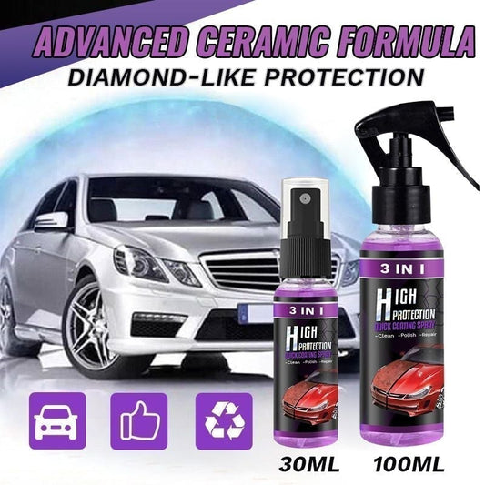 🔥 -50% MAINTENANT ! 🚗✨ SPRAY DE REVÊTEMENT RAPIDE HAUTE PROTECTION 3 EN 1 POUR VOITURE 🛡️🚿🚀