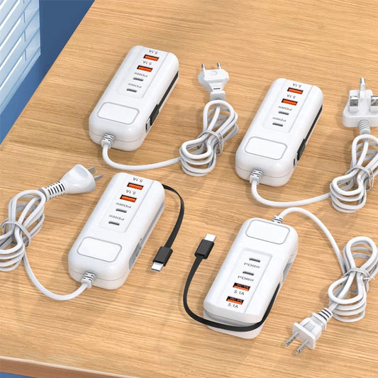 🔌 Qualité exceptionnelle ! ⚡ Prise 2PD + 2USB – Charge Rapide 65W, Sécurité Certifiée & Design Compact 💻