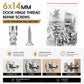🛠️🔩Chevilles autoperceuses pour plaques de plâtre avec kit de vis🪨 Accessoires de fixation murale faciles à installer