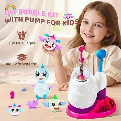 🎁Idée cadeau de Noël en promotion : 60 % de réduction 🎈Kit de bulles à faire soi-même avec pompe pour enfants