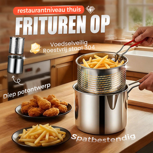 🔥 Friteuse multifonction de 304 acier inoxydable