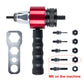 🔩 PROMO LIMITÉE 50% DE RÉDUCTION ! ✨ Kit Adaptateur Pistolet à River M3-M8 – Pour Perceuse, 5 Tiges, Compact ⚙️