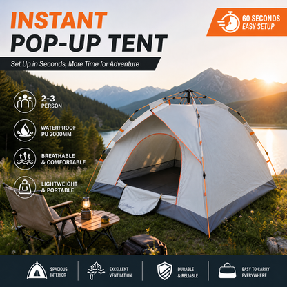 🥳VENTE EXCEPTIONNELLE 2026🥳💞Plus de 50 000 unités vendues !👵❤️Offre spéciale : tente de camping automatique, montage rapide et imperméable