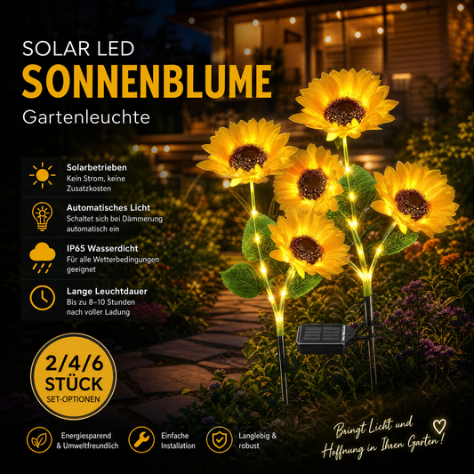 🌻 50% DE RÉDUCTION ! ☀️ Lampes Solaires Tournesol Étanches – Pétales Réalistes, IP65 & Allumage Automatique – 8–12 h d’Éclairage – Parfaites pour le Jardin ou la Terrasse 🌿✨🏡