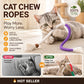🐾🧶 Cordes à mâcher pour chats (lot de 3), jouet sûr pour nettoyer les dents des chatons d'intérieur, jouet interactif apaisant pour chats