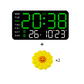 📢📢50 % DE RÉDUCTION !! ⏰Horloge murale numérique LED décorative multifonctionnelle, l'horloge numérique sans limites pour la maison norvégienne moderne.