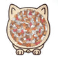 🐱Puzzle en bois représentant un chat aux couleurs Morandi, 135 pièces🎁