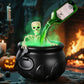 ✨🎃Halloween Decorations intérieure - Chaudrons de sorcières avec bouteilles de potion flottantes magiques et brouillard