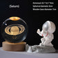 Lampe de décoration de veilleuse boule de cristal galaxie 3D de Pâques (50 % de réduction)