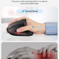 Souris optique verticale ergonomique sans fil USB rechargeable