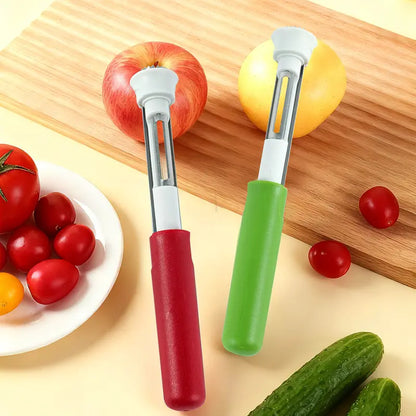 🥳VENTE EXCEPTIONNELLE 2026🥳💞Plus de 50 000 vendus !🔪🛒 1 acheté = 1 à -50 % ! L'outil 2 en 1 indispensable en cuisine : éplucher et évider en un tour de main. Outil à fruits en acier inoxydable ! 🍎⏱️.