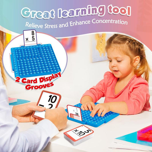 Cartes éclair de mathématiques + tableau de mathématiques, jouets anti-stress mathématiques 🎁Meilleurs cadeaux d'anniversaire pour bébé
