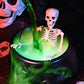 ✨🎃Halloween Decorations intérieure - Chaudrons de sorcières avec bouteilles de potion flottantes magiques et brouillard