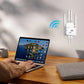 🎁 Dernier jour Promotion 50% 🔥 Extenseur WiFi 2026,1200Mbps Booster de signal à double bande (5GHz/2.4GHz), couvre 10 000 pieds carrés et 50 appareils, répéteur avec port Ethernet pour la maison