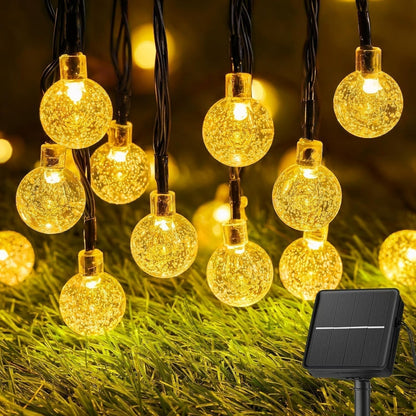 📢📢50% DE RÉDUCTION !! ⏰🎀Les meilleures décorations de Noël🎀Guirlande lumineuse extérieure LED solaire étanche