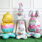 🎁SOLDES DE PÂQUES – 50 % DE RÉDUCTION 🐰🎉Ballons 3D sur pied pour Pâques Ballons géants Lapin Carotte Poussin Œuf Décoration pour fête de Pâques Cadeau pour enfants Décoration de jardin gonflable à l'air