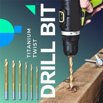 🔧 Kit de forets en titane (6 pièces) – Perçage rapide et précis | -50% ⚡