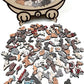 🐱Puzzle en bois représentant un chat aux couleurs Morandi, 135 pièces🎁