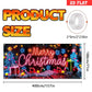 🎇🚪Bannière de Noël pour porte de garage activée par les UV, brille dans le noir🔥🎉