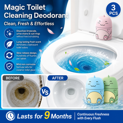 🚽 50 % DE RÉDUCTION MAINTENANT ! Bloc nettoyant automatique pour toilettes en formule longue durée – Nettoyage et désodorisation 2 en 1, à chaque chasse d’eau