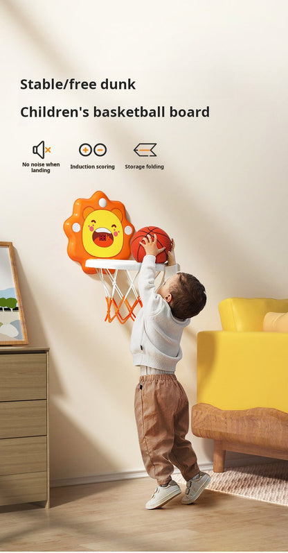 Panier de basket-ball pour enfants, jouet de sport silencieux et relevable