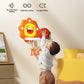 Panier de basket-ball pour enfants, jouet de sport silencieux et relevable