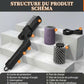 Brosse nettoyante électrique sans fil pour barbecues