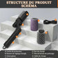 Brosse nettoyante électrique sans fil pour barbecues