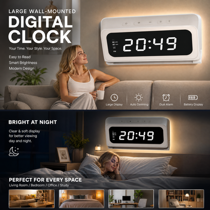 💐 PROMO EXCEPTIONNELLE -50% ! Moniteur Intelligent – LED de Précision, Double Alarme & Écran HD 💡🛏️ 【Offre Spéciale】