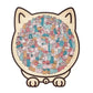 🐱Puzzle en bois représentant un chat aux couleurs Morandi, 135 pièces🎁
