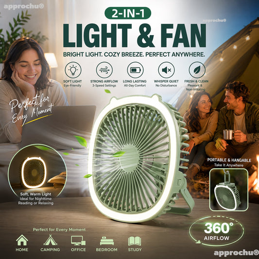 🥳VENTE HEISSER 2026🥳💞50.000+ VERKAUFT!👵❤️ Ventilateur de refroidissement 3-en-1 avec éclairage LED