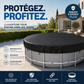 Bâche imperméable pour piscine hors sol en tissu Oxford 210D