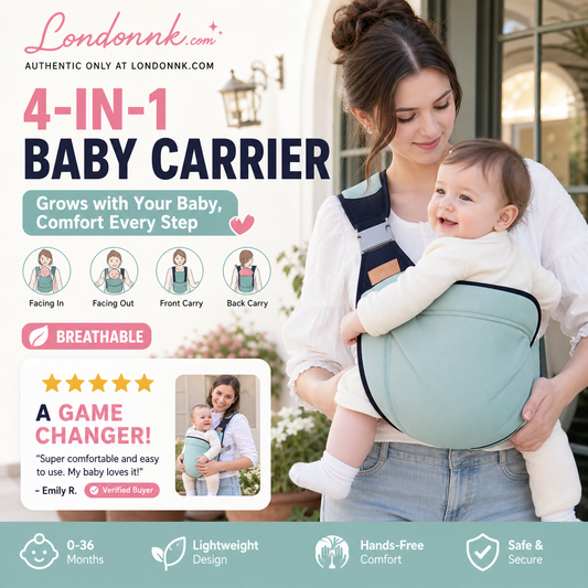 🎉 Soldes 2026 — Plus de 30 000 vendus ! 👶 Porte-bébé respirant 4 en 1 – 0-36 mois, portage ventral/dorsal/face au parent/face au monde – Confort mains libres pour le parent et le bébé ! ✨