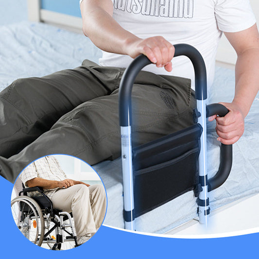 📢📢50 % de réduction !! ⏰ Main Courante Réglable pour Lit – Soutien Stable, Poignée Antidérapante & Poche Pratique pour Seniors et Femmes Enceintes 🛏️❤️