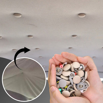 🚗 50 % DE RÉDUCTION MAINTENANT ! Clous de fixation pour ciel de toit en matériau résistant – Fixation et réparation 2 en 1, maintiennent le tissu en place sans colle ni démontage, pour voitures, utilitaires et camping-cars