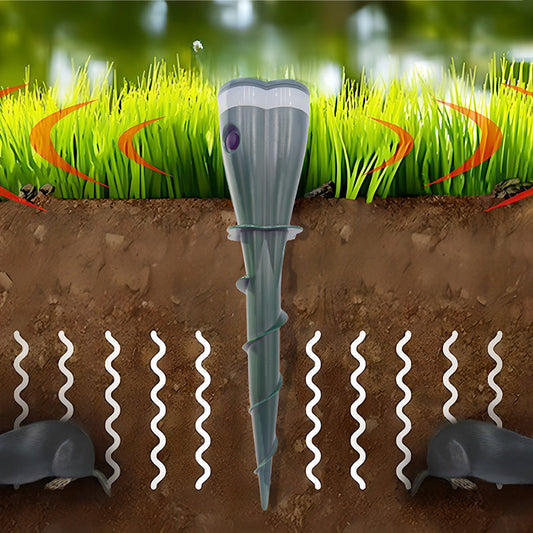 🔥Offre limitée dans le temps🔥 Répulsif à taupes à vis imperméable alimenté par énergie solaire