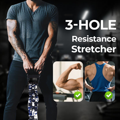 Stretcher de résistance à 3 trous en latex naturel