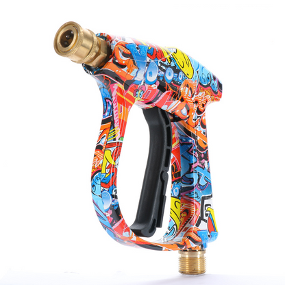 🔫 PROMO FLASH : 50% DE RÉDUCTION ! 🎨 Pistolet de Lavage Haute Pression (150 bar) – 5 Buses, Design Graffiti & Nettoyage Multifonction 🧼