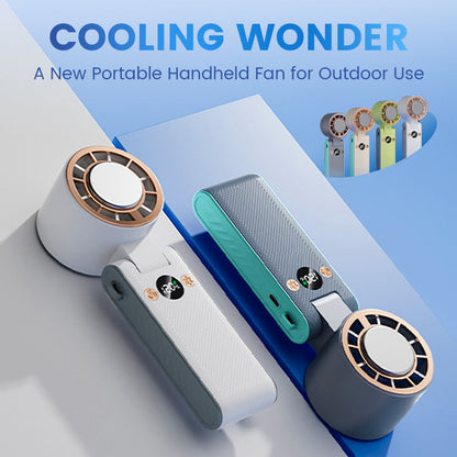 Ventilateur de Refroidissement Portable Silencieux à Main et Pliable