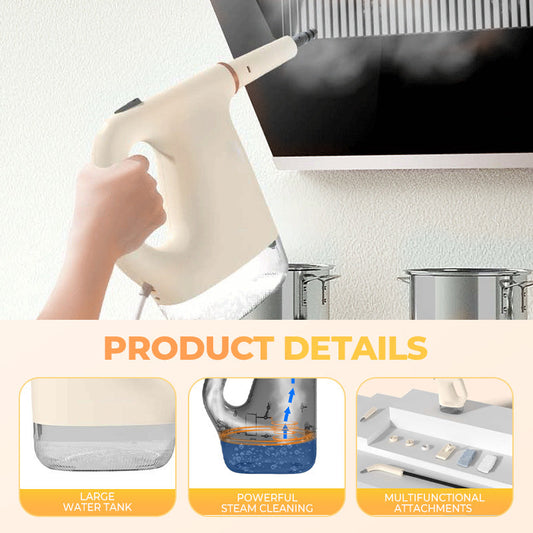 Nettoyeur à vapeur portable multifonctionnel avec accessoires
