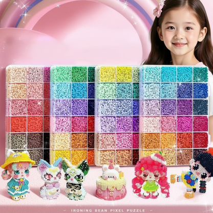 📢📢55% DE RÉDUCTION !!! 🎅Kit complet de perles à repasser de 96 couleurs
