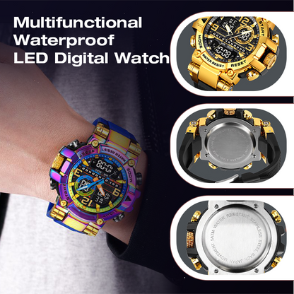 ⌚ 50 % DE RÉDUCTION MAINTENANT ! Montre électronique étanche à affichage lumineux coloré – Étanchéité et résistance 2 en 1, lisible de jour comme de nuit, pour sport, plage et quotidien
