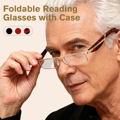 📢📢70 %  DE RÉDUCTION !! ⏰Lunettes de lecture pliables anti-lumière bleue avec étui