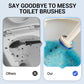 Brosse de toilette jetable murale avec 6 têtes de recharge