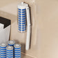 Brosse de toilette jetable murale avec 6 têtes de recharge
