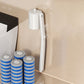 Brosse de toilette jetable murale avec 6 têtes de recharge
