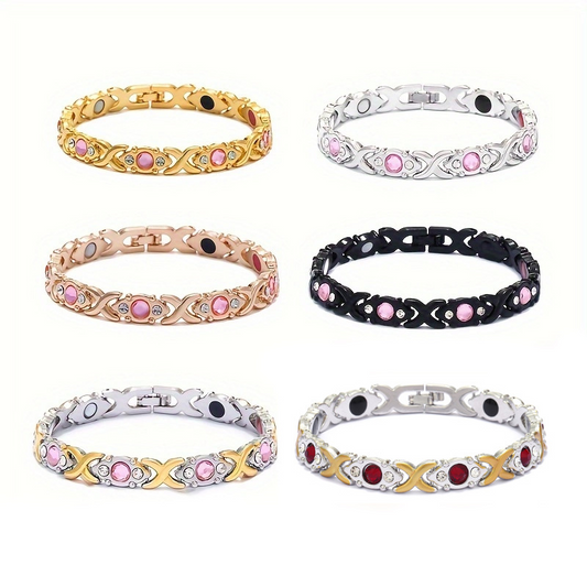 📢📢50 % DE RÉDUCTION !!! 📿💎 Bracelet Femme à Cristaux – Ajustable & Élégant pour Toutes les Occasions