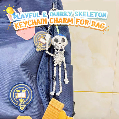 Porte-clés squelette ludique et original pour sac