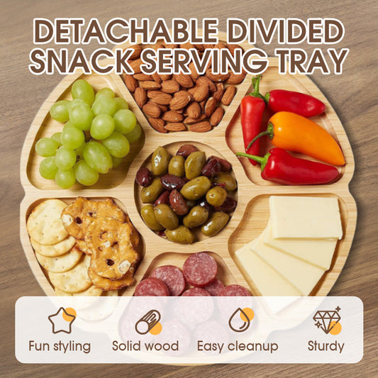 🍱 60% DE RÉDUCTION MAINTENANT ! ✨ Plateau de Service à Compartiments Amovibles – Organisation Facile, Légers & Parfaits pour Snacks et Apéritifs 🎉