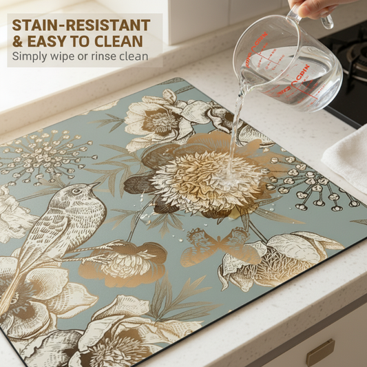 Housse de machine à laver multifonctionnelle à motif floral